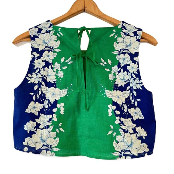 Kourt Willow 2-Piece Pant Set Crop Top Wide Leg Crop Pant Small Blue Green - Picture 8 of 12